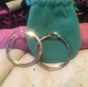 Tiffany Silver Hoops Earrings